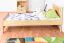 Kinderbett / Jugendbett Kiefer massiv Vollholz natur 68, inkl. Lattenrost - 80 x 200 cm (B x L)