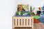 Kinderbett / Jugendbett Buche massiv Vollholz natur 107, inkl. Lattenrost - 80 x 200 cm (B x L)