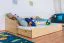 Bett Kiefer 90 x 200 cm Natur