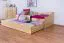 Bett Kiefer 90 x 200 cm Natur