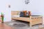 Kinderbett / Jugendbett Buche massiv Vollholz natur 109, inkl. Lattenrost - 90 x 200 cm (B x L)