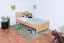 Kinderbett / Jugendbett Buche massiv Vollholz natur 109, inkl. Lattenrost - 90 x 200 cm (B x L)