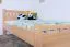 Kinderbett / Jugendbett Buche massiv Vollholz natur 109, inkl. Lattenrost - 90 x 200 cm (B x L)