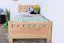 Kinderbett / Jugendbett Buche massiv Vollholz natur 109, inkl. Lattenrost - 90 x 200 cm (B x L)