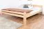 Doppelbett "Easy Premium Line" K4, 200 x 200 cm Buche Vollholz massiv Natur, inkl. Lattenrost