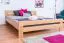 Jugendbett "Easy Premium Line" K6,200 x 200 cm Buche Vollholz massiv Natur
