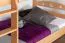 Etagenbett für Erwachsene "Easy Premium Line" K18/n, Kopfteil mit Löchern, Buche Vollholz massiv Natur - 90 x 200 cm, (L x B) teilbar