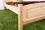 Kinderbett / Jugendbett Buche massiv Vollholz natur 117, inkl. Lattenrost - 90 x 200 cm (B x L)