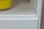 Nachtkommode Kiefer massiv Vollholz weiß lackiert 007 - Abmessung 55 x 42 x 35 cm (H x B x T)