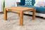 Sofatisch Clubtisch Loungetisch Couchtisch Eiche Massivholz Farbe: Natur 45x80x80 cm