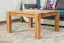 Couchtisch Eiche Massivholz Farbe: Natur 45x80x80 cm