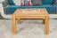 Couchtisch Eiche Massivholz Farbe: Natur 45x80x80 cm