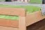 Jugendbett "Easy Premium Line" K8 inkl. 1 Abdeckblende, 200 x 200 cm Buche Vollholz massiv Natur