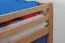 Kinderbett Hochbett Georg mit Rutsche Buche Vollholz massiv natur inkl. Rollrost - 90 x 200 cm