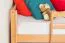 Kinderbett Hochbett Georg mit Rutsche Buche Vollholz massiv natur inkl. Rollrost - 90 x 200 cm