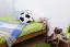Kinderbett / Jugendbett Kiefer Vollholz massiv Eichefarben A10, inkl. Lattenrost - Abmessung 120 x 200 cm