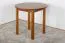 Tisch Kiefer massiv Vollholz Eichefarben Rustikal Junco 234B (rund) - Durchmesser 80 cm