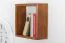 Hängeregal / Wandregal Kiefer massiv Vollholz Eichefarben Rustikal Junco 283A - 30 x 30 x 12 cm (H x B x T)
