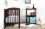 Gitterbett / Kinderbett Kiefer massiv Vollholz Walnussfarben 103, inkl. Lattenrost - 60 x 120 cm (B x L)