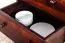 Kommode Kiefer massiv Vollholz Walnussfarben Junco 141 - Abmessungen: 123 x 60 x 42 cm (H x B x T)