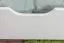 Schublade für Bett - Kiefer Vollholz massiv weiß lackiert 002- Abmessung 17 x 150 x 57 cm (H x B x T)