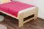 Kinderbett / Jugendbett Buche massiv Vollholz natur 111, inkl. Lattenrost - Abmessung 90 x 200 cm (B x L)