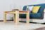 Couchtisch Kiefer Massivholz Natur 50x90x60 cm