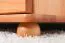 Vitrine Kiefer massiv Vollholz Erlefarben Junco 34 - Abmessungen: 195 x 80 x 35 cm (H x B x T)