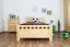 Kinderbett / Jugendbett Kiefer massiv Vollholz natur 68, inkl. Lattenrost - 100 x 200 cm (B x L)