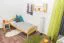 Kinderbett / Jugendbett Kiefer massiv Vollholz natur 88, inkl. Lattenrost - Liegefläche 90 x 200 cm