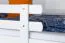 Etagenbett / Stockbett "Easy Premium Line" K17/n, Buche Vollholz massiv Weiß, Liegefläche: 90 x 190 cm (B x L), teilbar