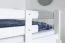 Etagenbett / Stockbett "Easy Premium Line" K17/n, Buche Vollholz massiv Weiß, Liegefläche: 90 x 190 cm (B x L), teilbar