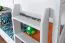Etagenbett / Stockbett "Easy Premium Line" K17/n, Buche Vollholz massiv Weiß, Liegefläche: 90 x 190 cm (B x L), teilbar