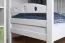 Etagenbett für Erwachsene "Easy Premium Line" K19/n, Kopf- und Fußteil mit Löchern, Buche Vollholz massiv Weiß - 90 x 190 cm (B x L), teilbar