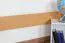 Kinderbett / Hochbett "Easy Premium Line" K22/n, Buche Vollholz massiv Natur - Liegefläche: 90 x 200 cm