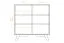 Kommode Timaru 06 Wildeiche geölt / Weiß, teilmassiv - Abmessungen: 92 x 90 x 40 cm (H x B x T)