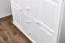 Kommode Kiefer massiv Vollholz Weiß Junco 164 – Abmessungen: 100 x 121 x 41 cm (H x B x T)