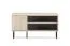 Garderobe Komplett - Set E Petkula, 6-teilig, mit modernen Lamellen Design, Farbe: Beige hell, Soft-Close Funktion, ABS-Kantenschutz
