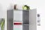 Jugendzimmer - Regal Lede 06, Farbe: Grau / Weiß - Abmessungen: 190 x 45 x 40 cm (H x B x T)