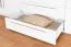Schlafzimmer - Kleiderschrank Weiß Hochglanz mit LED-Rahmen
