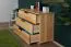 Kommode Kiefer massiv Vollholz natur 002 - Abmessung 80 x 100 x 47 cm (H x B x T)