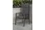 Gartensessel Detroit aus Aluminium, anthrazit, Polsterung: dunkelgrau, 580 x 640 x 1080 mm, UV-beständig, schnell trocknend, graue Olefin-Sitzkissen