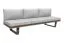 Outdoor Multifunktionssofas New York, Farbe: anthrazit / hellgrau, 2100 x 730 x 705 mm, auch als Gartenliege- 2 Sitzer Loungesofa mit Ablagefläche nutzbar