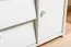 Schuhschrank Kiefer Vollholz massiv Weiß Junco 220 - Abmessungen: 80 x 90 x 40 cm (H x B x T)