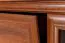 Vitrine Sentis 12, Farbe: Dunkelbraun - 117 x 158 x 46 cm (H x B x T)