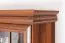 Vitrine Sentis 17, Farbe: Dunkelbraun - 193 x 58 x 40 cm (H x B x T)