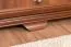 Vitrine Sentis 12, Farbe: Dunkelbraun - 117 x 158 x 46 cm (H x B x T)