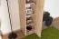 Schrank Cianjur 16, Farbe: Eiche / Weiß - Abmessungen: 209 x 40 x 40 cm (H x B x T)
