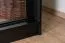 Schiebetürenschrank / Kleiderschrank Bisaurin 2D mit Spiegel, Farbe: Schwarz - Abmessungen: 200 x 120 x 62 cm ( H x B x T)