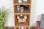 Jugendzimmer - Regal Alard 11, Farbe: Eiche / Weiß - Abmessungen: 171 x 35 x 36 cm (H x B x T)